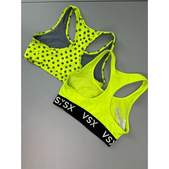 Victoria's Secret Nike women's small sports bra bundle neon black athletic - Picture 9 of 13